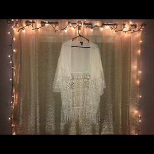 White, laced, shawl from rue 21
